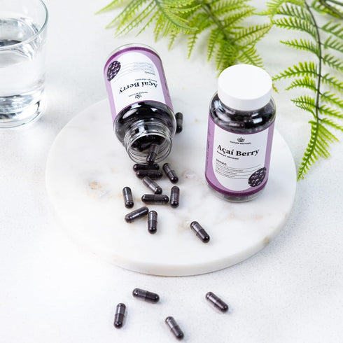 Nature Restore Organic Acai Berry Supplement - Freeze Dried, 90 Capsules, Non-GMO, Gluten Free, Vegan