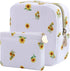 Teircno 2-Pack Period Bag for Women Girls, Portable Corduroy Sanitary Napkin Storage Bag