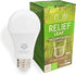 NorbRELIEF Leaf - Soft Green Forest Bathing LED Light Bulb for Meditation, Migraine, Pain Relief, A19 Standard Base