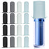 Silicone Bottle Covers for Travel, Leak Proofing Elastic Sleeves for Shampoo & Body Wash Containers (16 Pack)