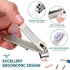 Nail Clippers for Seniors, 360 Degree Rotary Fingernail and Toenail Clippers with Long Handle