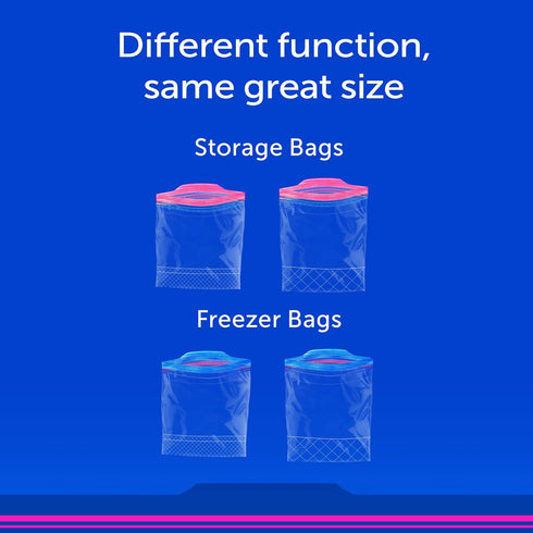 Ziploc Quart Food Storage Bags, 24 Count, Stay Open Design with Stand-Up Bottom