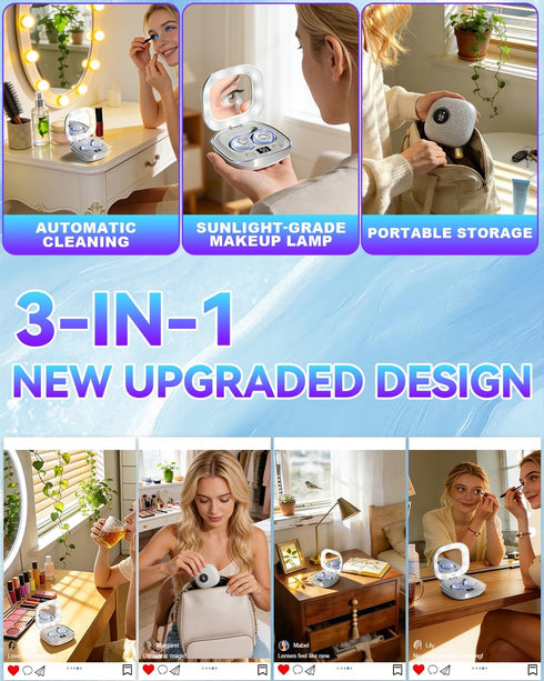 VCNFPRO 2025 Cleaner50KHz MotorTop1 99% Upgraded Ultrasonic Contact Lens Germany Super Intelligent Chip-Smart Modes