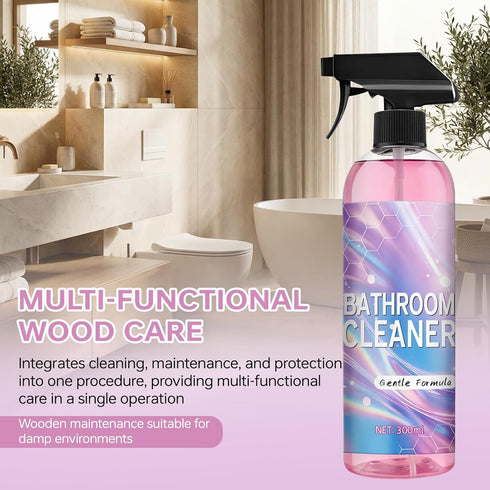 Qynar (10 Oz) Bathroom Cleaner, Powerful Pink Bathroom Cleaner Spray, Bathrooms Descaler Foam Cleaners for Sink Tub