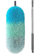 BOOMJOY Microfiber Feather Duster - 100 inches Extension Pole for Cleaning High Ceilings, Fans, Blinds
