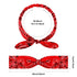 Hicarer 2 Pieces Bandana Headband, Adjustable Headwrap, Knot Retro Print Paisley Print (Red, White)