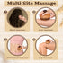 Trinkrittey 2 Pack Wooden Scalp Massager Comb Wooden Hair Brush Head Gua Sha Brush Hair Scrubber Portable Handheld