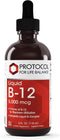 Protocol Liquid B-12 5,000mcg - Nervous System Support, Dairy Free & Vegan Vitamin B Liquid, 4 fl oz