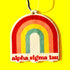Alpha Sigma Tau Rainbow Air Freshener, 2/Pack, Flowers & Sunshine Scent