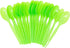 Lime Plastic Spoons (24 Pack) - Lightweight Disposable Cutlery for Parties and Occasions