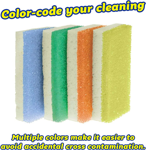 Scrub Daddy Sponge Daddy - 4 Count - Scratch-Free Multipurpose Kitchen & Dish Sponge - BPA Free Polymer Foam