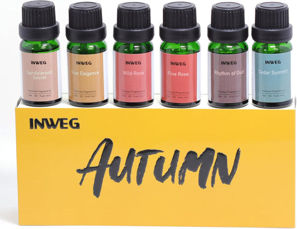 Autumn- Gift Set of 6 Premium Fragrance Oils - Fragrance Oils for