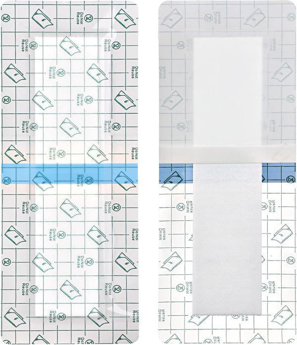 Hola Health 14 Pcs Long Waterproof Bandage 4"x12" for Post Knee Replacement Hip Surgery