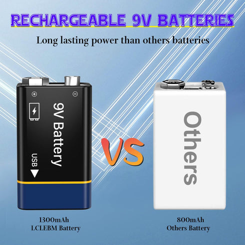 LCLEBM 9V -4 Packs Battery