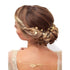 Sither Bridal Leaf Headband, Gold Hair Vine Headband for Wedding Flower Girl, Boho Hair Accessory