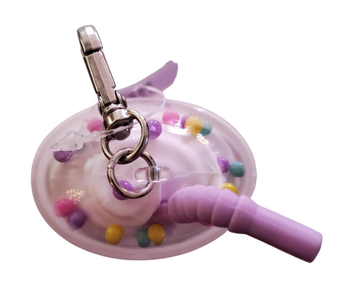 Purple Faceted Drink Cup Pocketbac Holder for Hand Sanitizer
