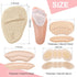 8 Pairs Heel Grips for Women's Shoes, Shoe Pads Inserts, Cushions for Too Big Shoes