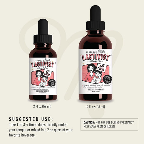 Legendairy Milk Lactivist Drops - 2 Fl Oz - Breastfeeding Supplement to Increase Milk Supply, Organic Torbangun, Made