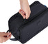 ZEEMO Extra Large Toiletry Bag for Men, Water-resistant Dopp Kit with Double Side Full Open Design for Travel, Black