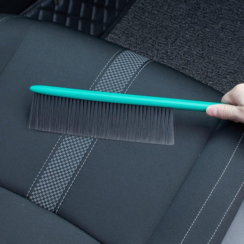 JSCARLIFE Deep Cleaning Soft Bristle Brush, Dust Hand Broom for Couch and Counter Cleaning