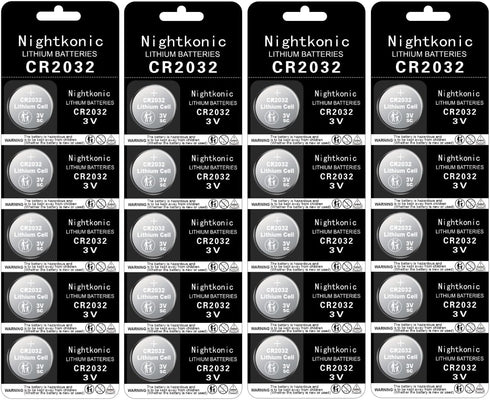 CR2032 Battery 20 Count - 3V Lithium Button Cell Coin