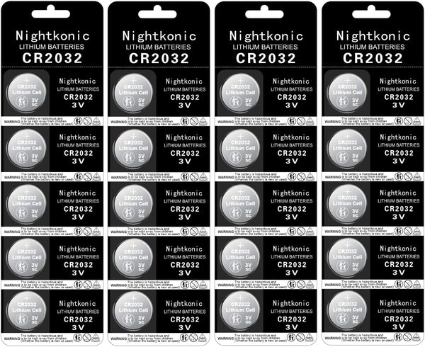 CR2032 Battery 20 Count - 3V Lithium Button Cell Coin
