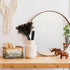 2 Pack Ostrich Feather Duster, 10 Inch Fluffy Natural Feather Duster with Plastic Handle, Extensible Cleaning Supplies