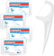 FAMILIFE Floss Picks, 240 Count Unflavored Dental Floss Picks with 4 Travel Handy Cases for Family