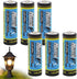 (6-Pack) 3.2V LiFePo4 14430 400mAh Rechargeable Battery for Solar Panel Light, Tooth Brush, Shaver, Flashlight