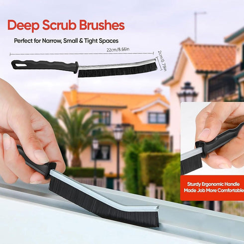 Crevice Cleaning Brush, Multifunctional Tool for Bathroom, Kitchen, Toilet, Bathtub, Sink, Household Cleaning