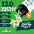 ForestLeaf Hyaluronic Acid Supplements - 100mg Dietary Powder Capsules + 50mg VIT C, 120 Caps