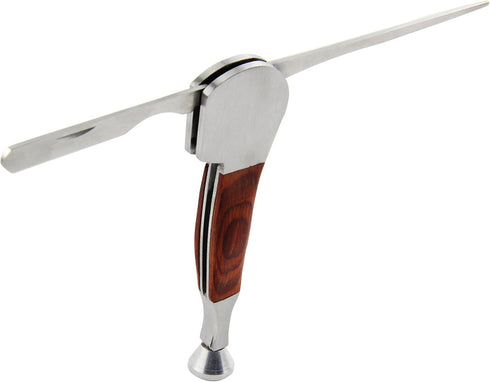 3 in 1 Stainless Steel and Rosewood Tobacco/Smoking Pipe Scraper Nozzle Cleaner Tamper Tool Set