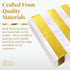 SILVER SPOONS Gold Napkins for Wedding Reception - 36 Piece, 5” x 5” 3-ply Cocktail Napkins for Party, Stripe Design