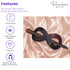 Parcelona French Infinity Hair Slider Pin, 3 1/2" Brown Tortoise Shell Barrette Clip for Fine Hair