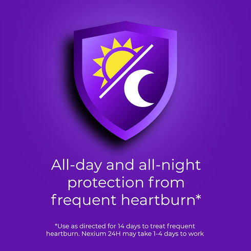 Nexium 24HR Acid Reducer, Heartburn Relief Capsules, 42 Count for All-Day and All-Night Protection