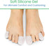 ViveSole 10 Pack Soft Gel Toe Protectors for Men & Women - Flexible Cushion Sleeves for Foot Pain Relief (Large)