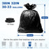 Store 30-33 0.9MIL,100 Count, 32"x38" Commercial, Gallon Trash Bags, Black Garbage Bags, Bolsas de Basura, Durable