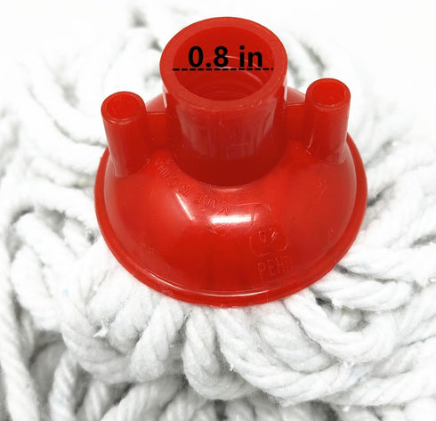 TSY TOOL 8 Pcs of Mop Head Replacement Cotton Mop Heads Refill (Screw On) Absorbent Microfiber, String Mop, Mop Refill