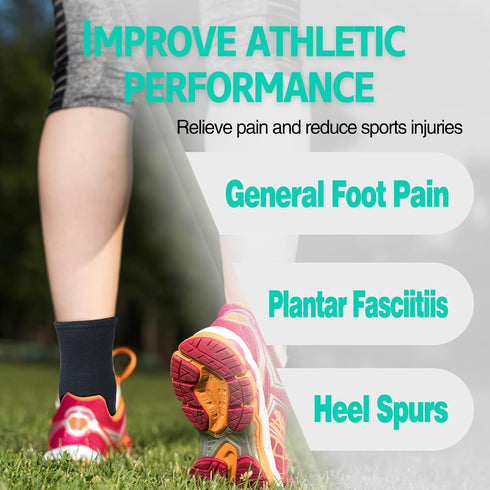 2 Pairs Ankle Brace for Women & Men, Ankle Compression Sleeve, Support Brace for Pain, Plantar Fasciitis Compression
