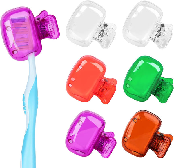 6 Pack Toothbrush Head Cover Cap, Portable Toothbrush Protector for Bathroom Home Travel Toothbrush Case