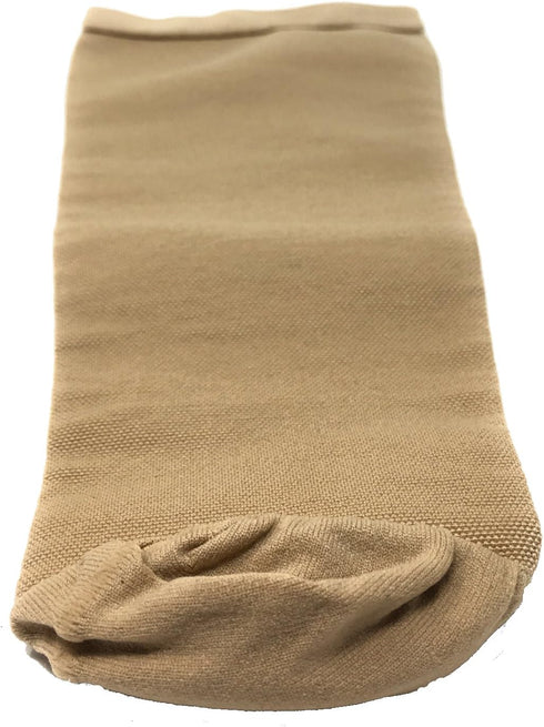 Truform Below Knee Stump Shrinker, Limb Compression with Ventilation, Large Beige, Amputee Care (16-20" Calf)