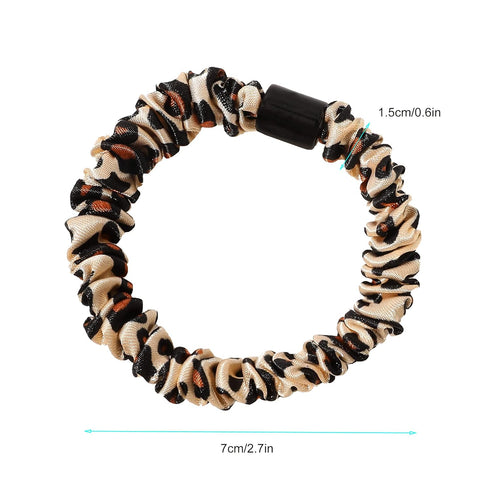Silk Hair Ties Satin Scrunchies - Mini Scrunchy for Women Thick Hair Accessories Soft No Slip Ponytail Holder