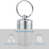 Pill Crusher & Cases, Stainless Steel Medicine to Fine Powder, Waterproof Vitamin Crusher