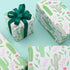 Cactus Wrapping Paper, Green Cacti with Pink Yellow Flowers, 19.7x27.5 Inch Folded Flat for DIY Craft
