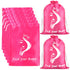 Satin Bags with Drawstring for Bundles, Wigs, Hair Extensions, Tools - 6 PCS Pink Soft Silk Pouches