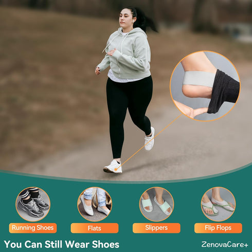 ZenovaCare+ 1 Bunion Corrector Sleeve for Men/Women, Pair Day & Night Toe Alignment,Orthopedic Post-Workout Recovery