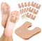 Boao 30 Pcs U Shaped Felt Callus Pads, Metatarsal Foot Pads for Pain Relief, Adhesive Pads for Men and Women, Beige