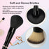 4 in 1 Travel Makeup Brush Set with Case, Powder, Foundation/Blush, Eyeshadow, Concealer Brushes, Double Ended
