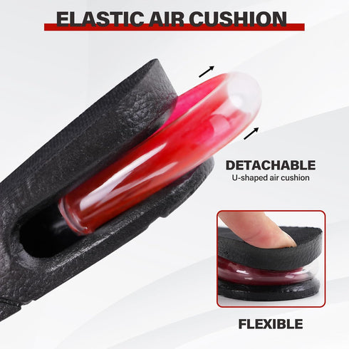 ERGOfoot Height Increase Insoles for Men Women - Adjustable Invisible Shoe Lifts & Height Boosters