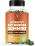 Morning Fat Burner Gummies for Weight Loss for Women & Men | Thermogenic Belly Fat Burner with Green Tea, Garcinia, 60